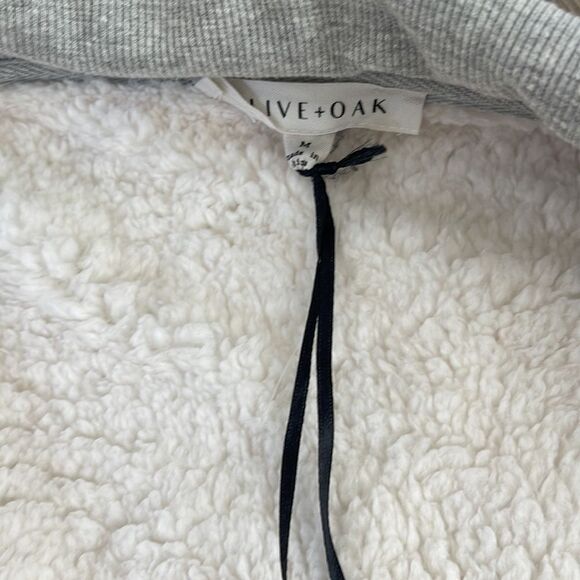 Olive & Oak Waterfall sherpa lined grey cardigan - Picture 5 of 9